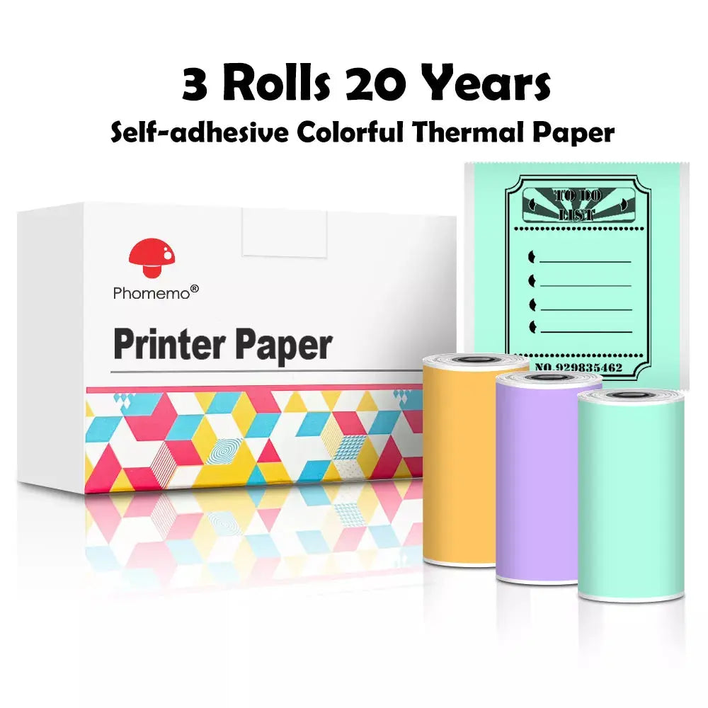Phomemo T02 mini Drucker M02X Ersatzrollen: Selbstklebendes Transparentpapier für Etiketten, ideal für DIY-Fotos, Texte und Notizen Phomemo T02 mini Drucker M02X Ersatzrollen: Selbstklebendes Transparentpapier für Etiketten, ideal für DIY-Fotos, Texte und Notizen